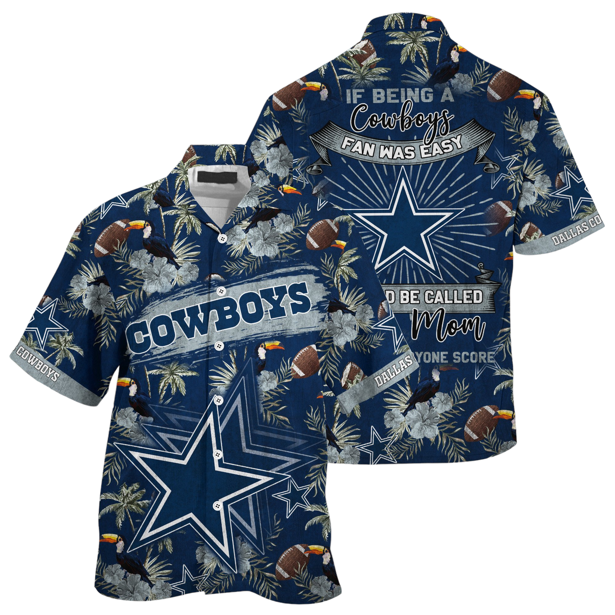 dallas cowboys nfl summer Hawaiian Shirt Aloha Shirt for Men Women