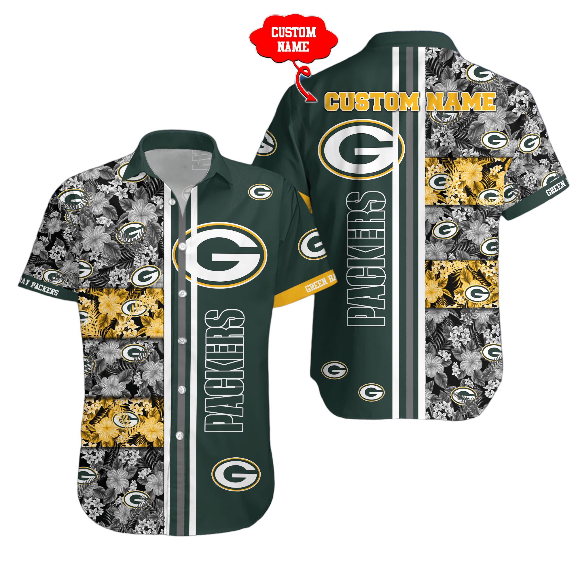 green bay packers nfl Hawaiian Shirt Aloha Shirt for Men Women