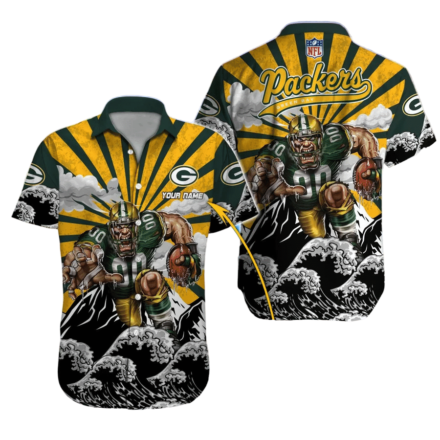 green bay packers nfl men hawaiian shirt