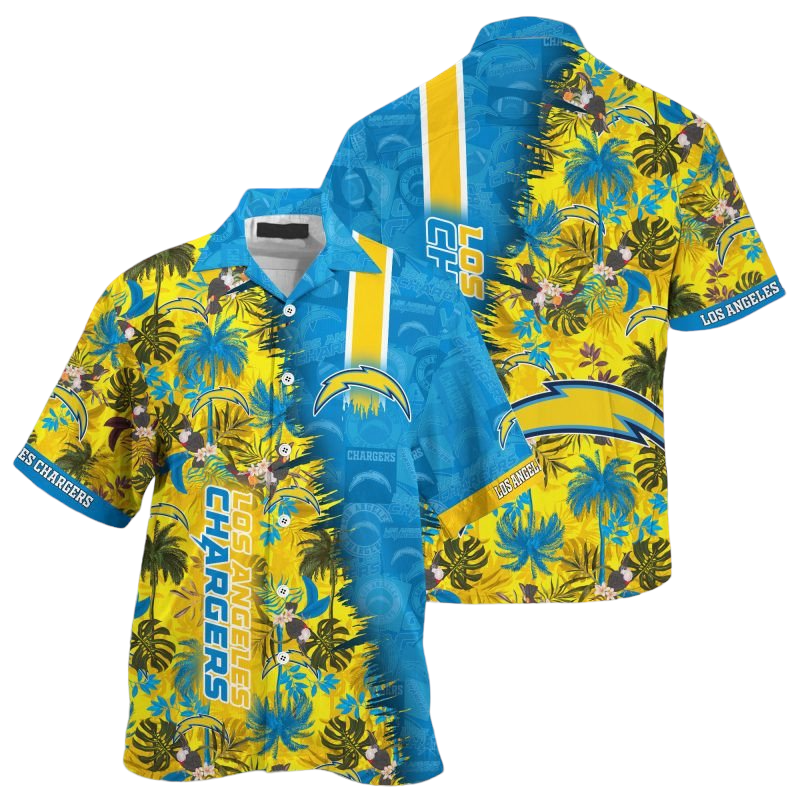 los angeles chargers nfl summer Hawaiian Shirt Aloha Shirt for Men Women