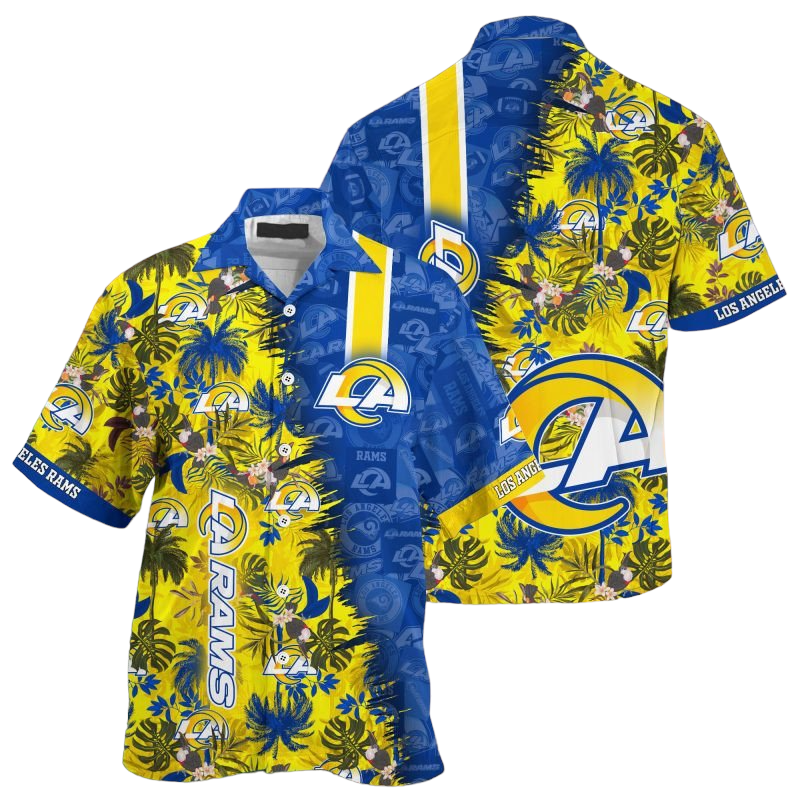 los angeles rams nfl summer Hawaiian Shirt Aloha Shirt for Men Women