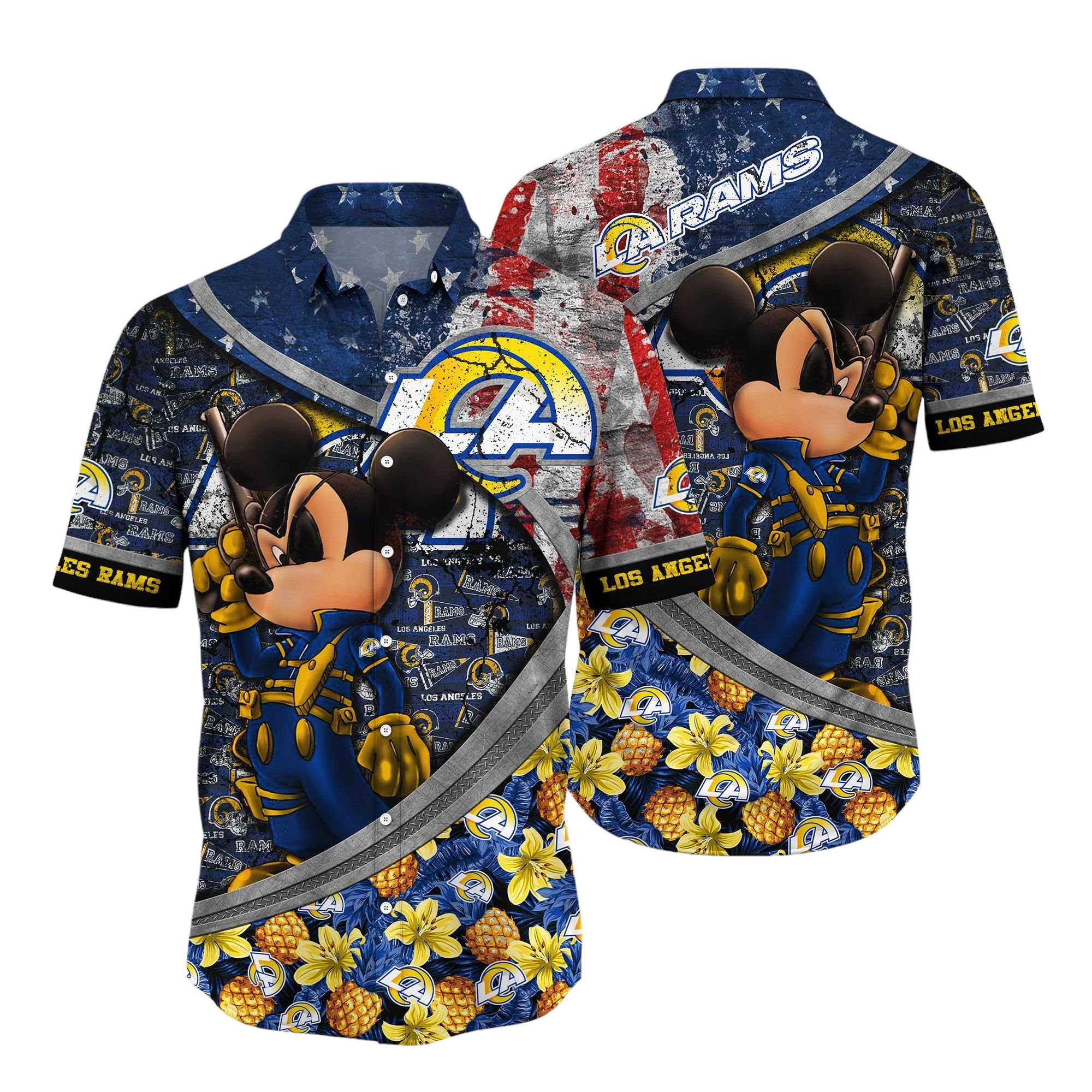 los angeles rams nflaloha Hawaiian Shirt Aloha Shirt for Men Women