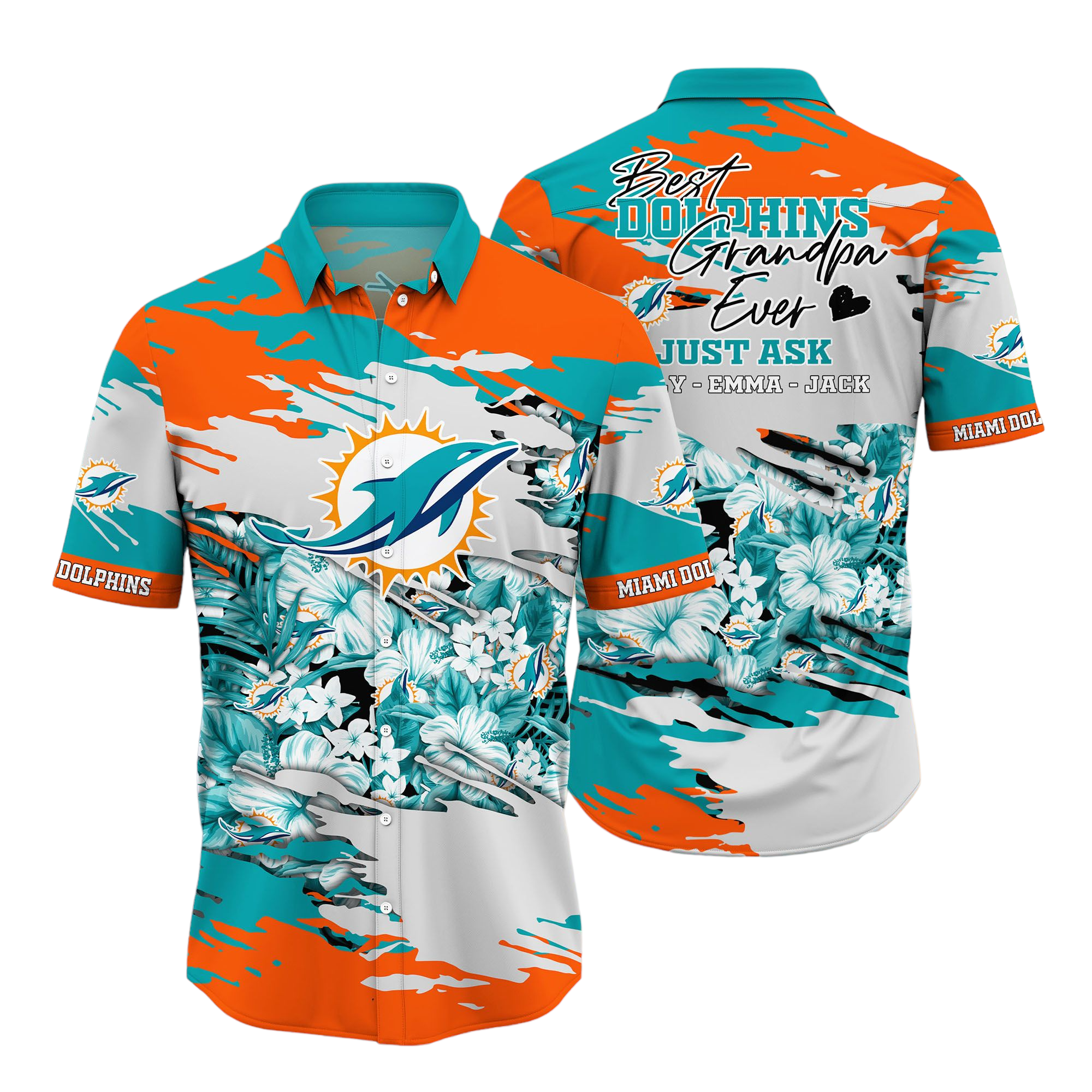 miami dolphins Hawaiian Shirt Aloha Shirt for Men Women