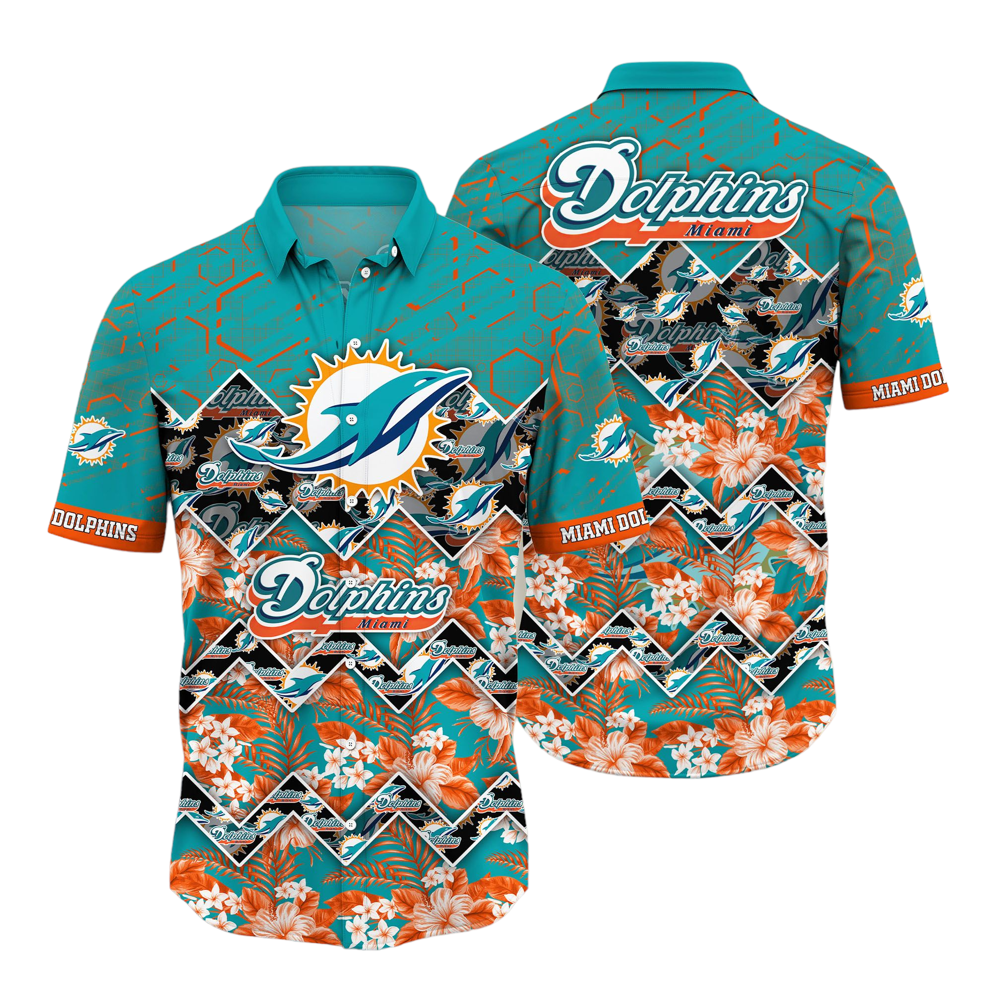 miami dolphins Hawaiian Shirt Aloha Shirt for Men Women