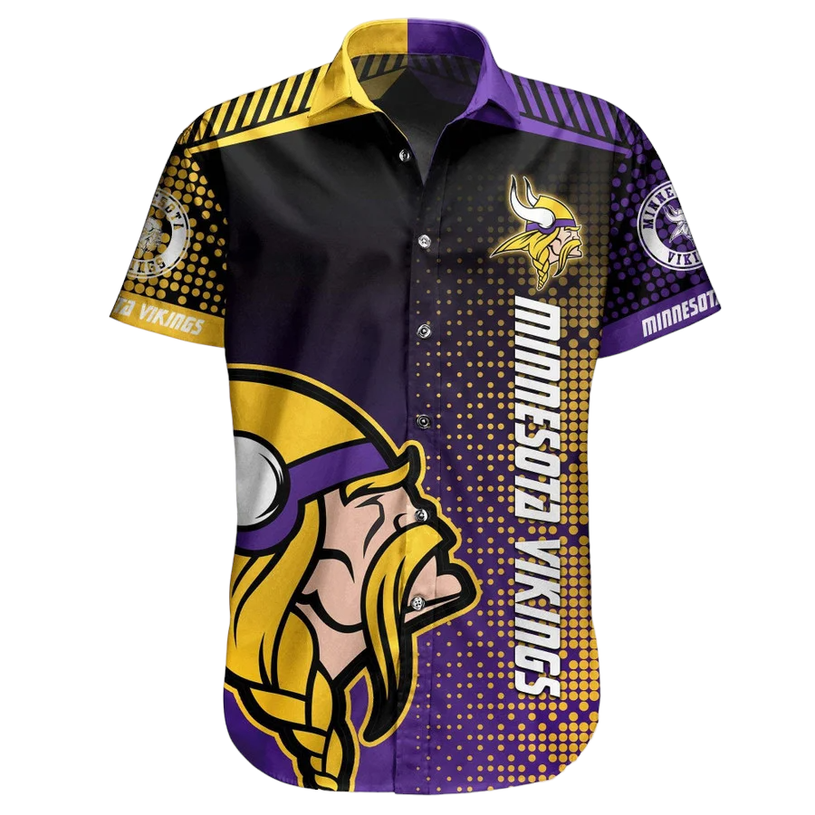 minnesota vikings nfl personalize Hawaiian Shirt Aloha Shirt for Men Women