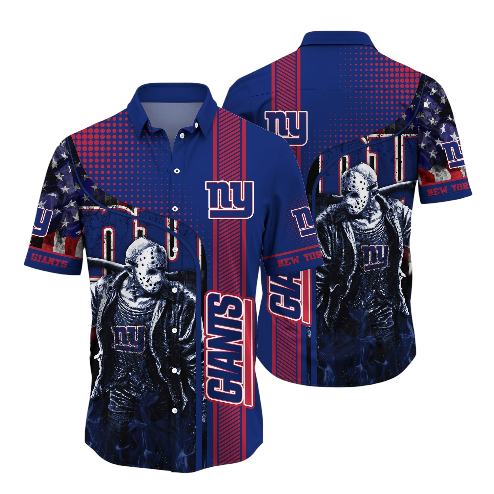 new york giants halloweenaloha Hawaiian Shirt Aloha Shirt for Men Women