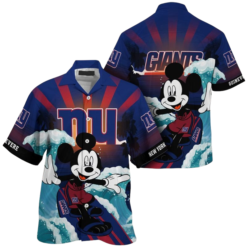 new york giants nfl summer customized Hawaiian Shirt Aloha Shirt for Men Women