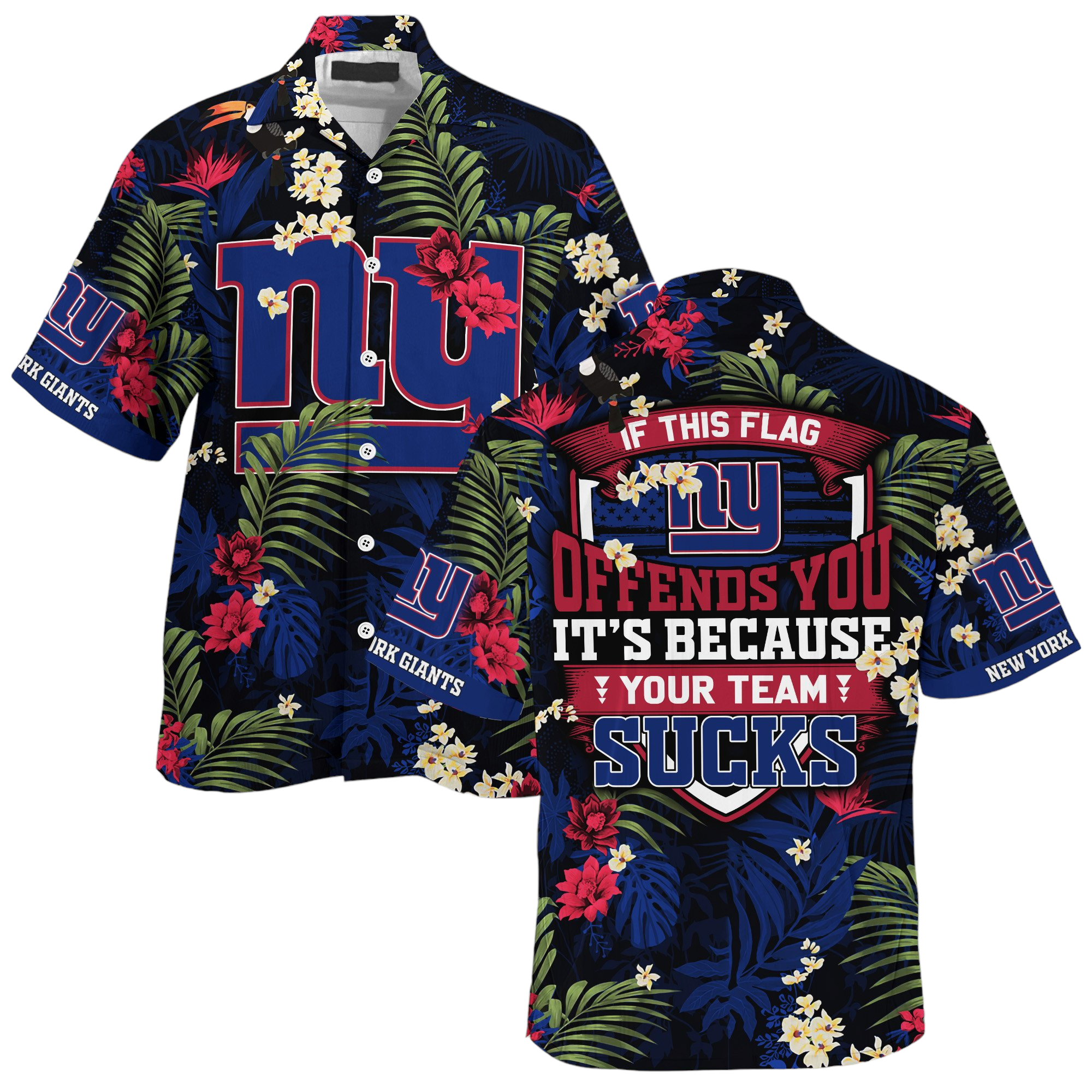 new york giants nfl summer Hawaiian Shirt Aloha Shirt for Men Women