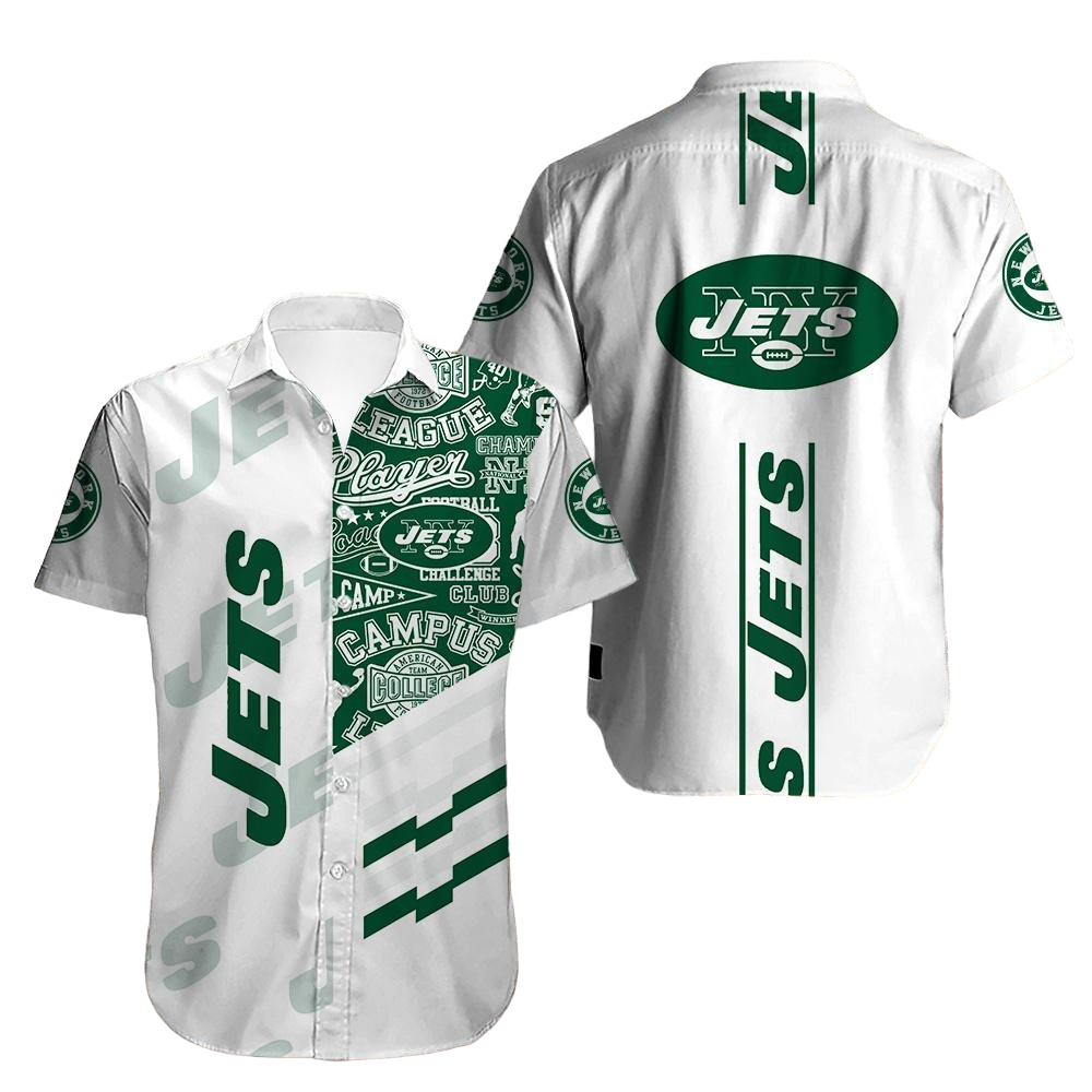 new york jets Hawaiian Shirt Aloha Shirt for Men Women