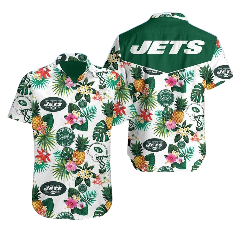 new york jets Hawaiian Shirt Aloha Shirt for Men Women