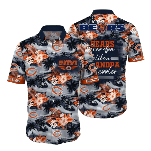 nfl chicago bears Hawaiian Shirt Aloha Shirt for Men Women