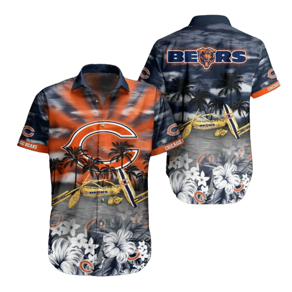 nfl chicago bears Hawaiian Shirt Aloha Shirt for Men Women