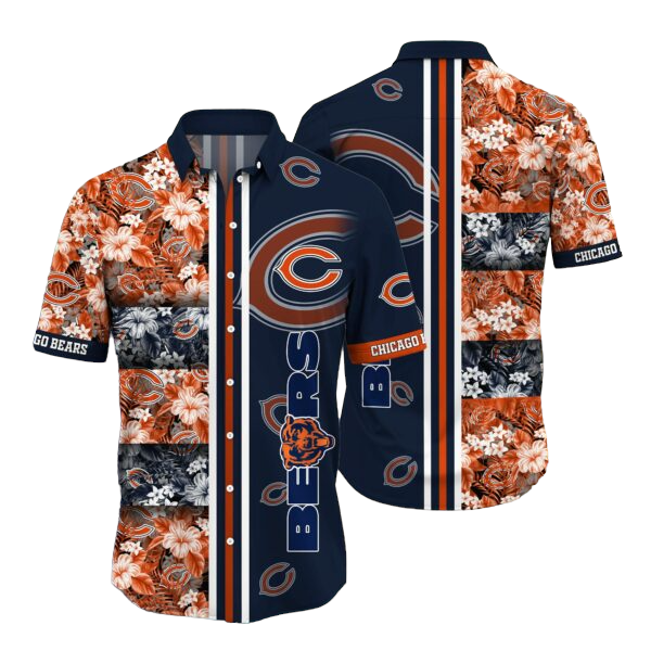 nfl chicago bears Hawaiian Shirt Aloha Shirt for Men Women