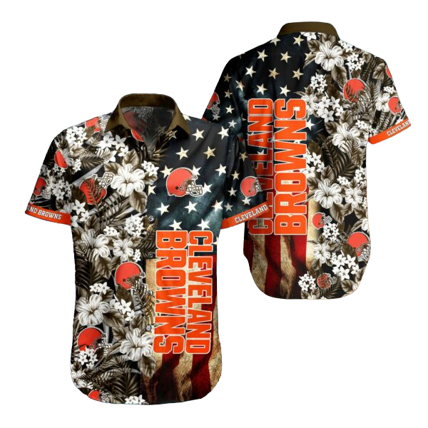 nfl cleveland browns Hawaiian Shirt Aloha Shirt for Men Women