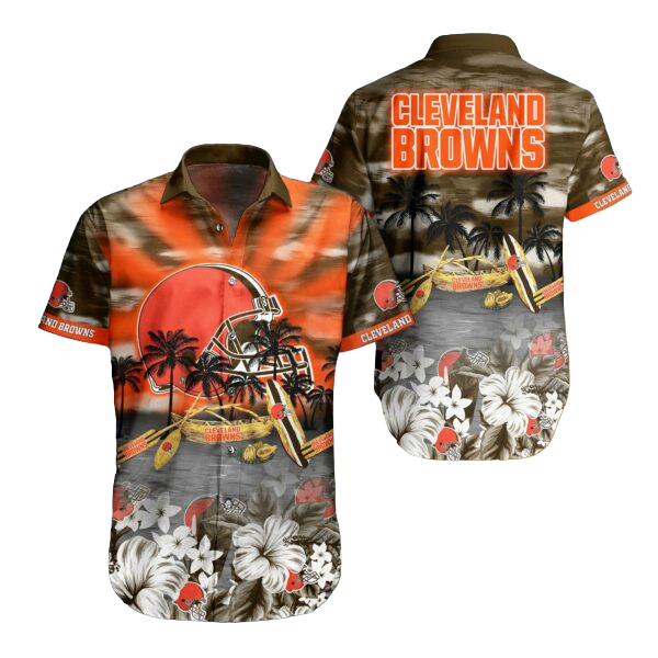 nfl cleveland browns Hawaiian Shirt Aloha Shirt for Men Women