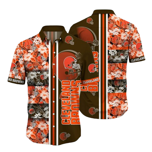 nfl cleveland browns Hawaiian Shirt Aloha Shirt for Men Women