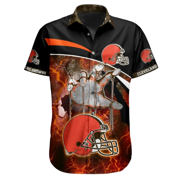 nfl cleveland browns Hawaiian Shirt Aloha Shirt for Men Women