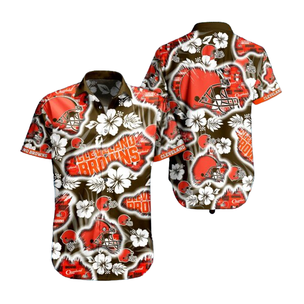 nfl cleveland browns Hawaiian Shirt Aloha Shirt for Men Women