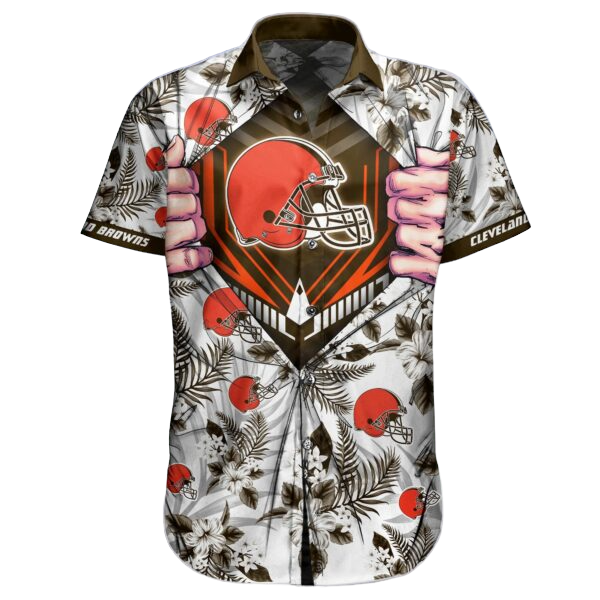 nfl cleveland browns Hawaiian Shirt Aloha Shirt for Men Women