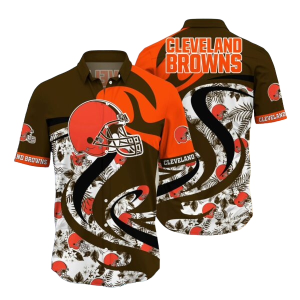 nfl cleveland browns Hawaiian Shirt Aloha Shirt for Men Women