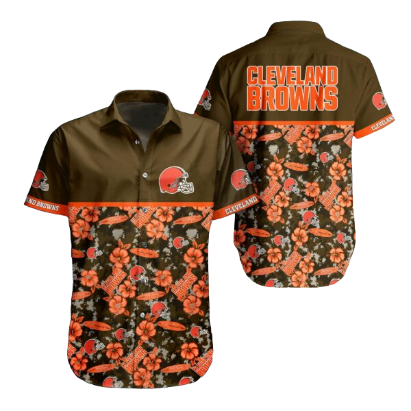 nfl cleveland browns Hawaiian Shirt Aloha Shirt for Men Women