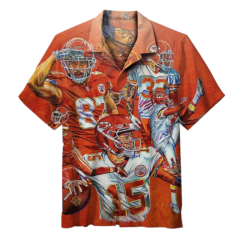 nfl kansas city chiefs vintage Hawaiian Shirt Aloha Shirt for Men Women