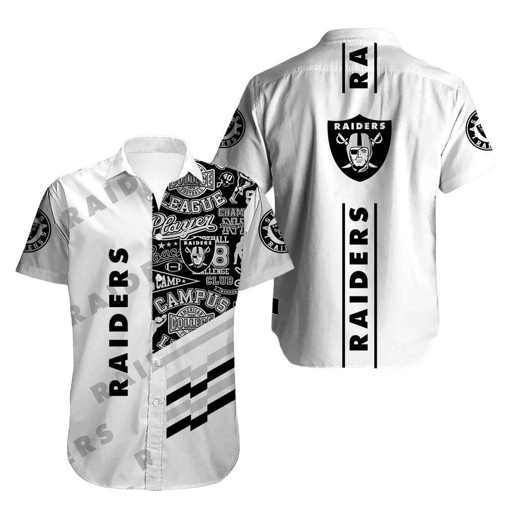 oakland raiders Hawaiian Shirt Aloha Shirt for Men Women