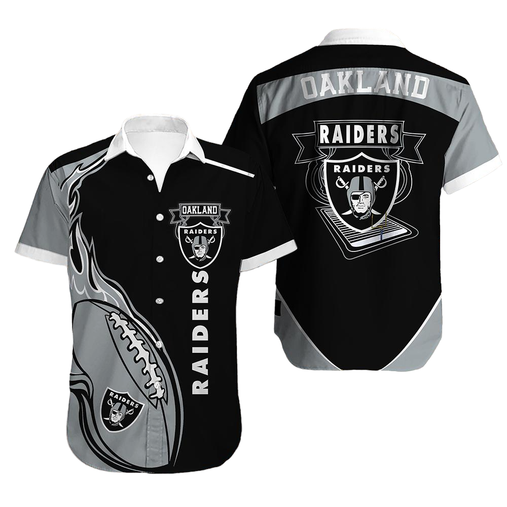 oakland raiders Hawaiian Shirt Aloha Shirt for Men Women