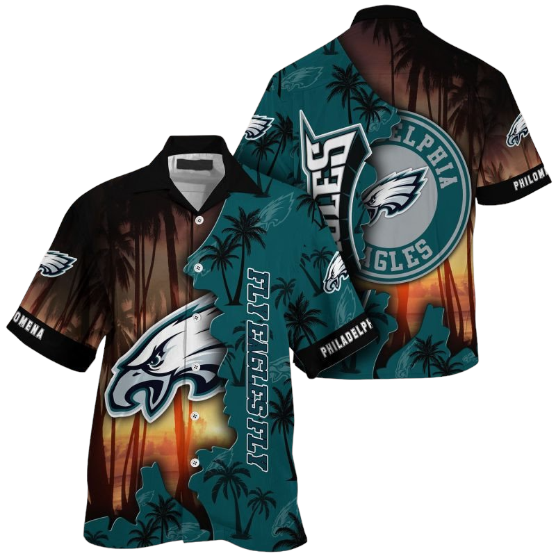 philadelphia eagles nfl customized summer Hawaiian Shirt Aloha Shirt for Men Women