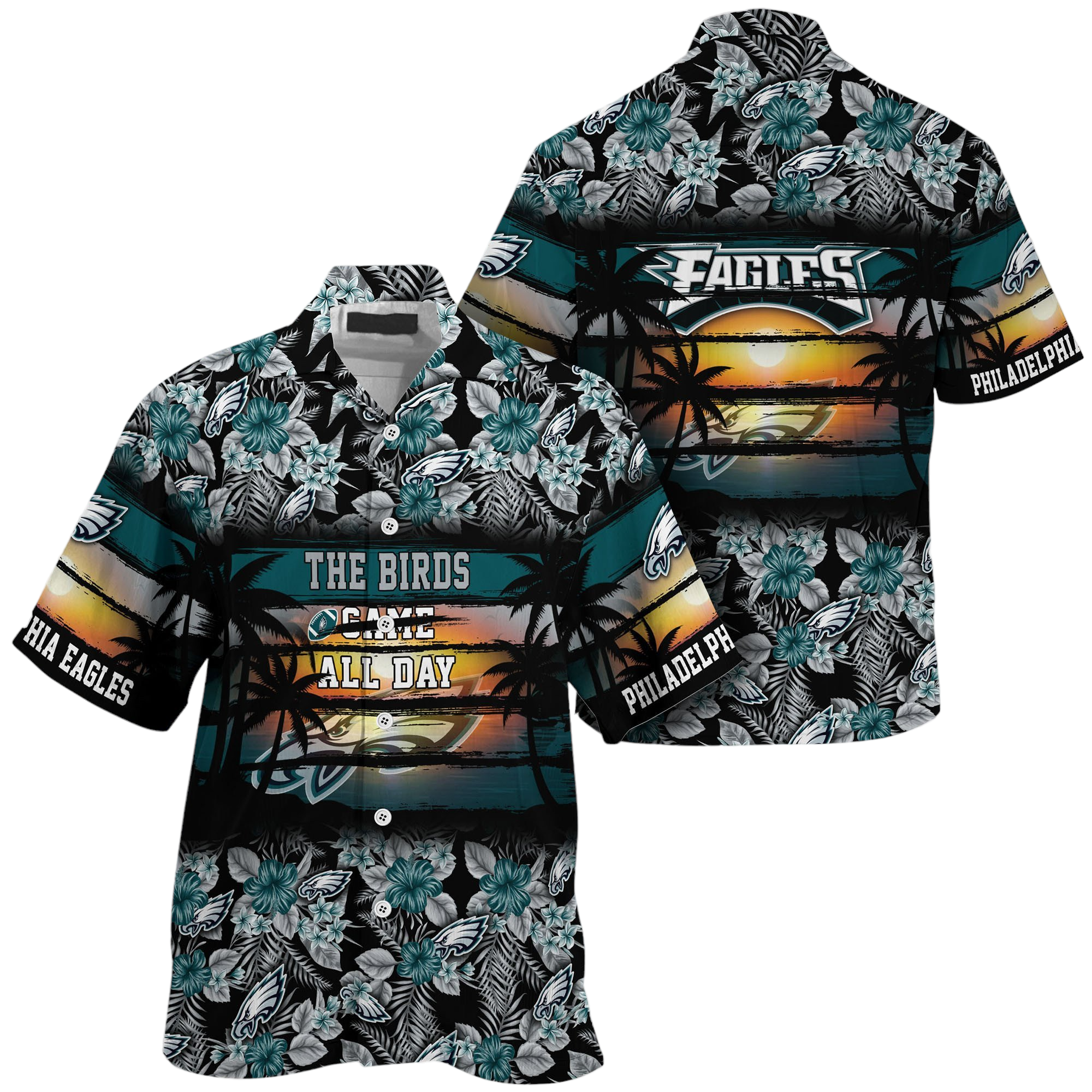 philadelphia eagles nfl summer Hawaiian Shirt Aloha Shirt for Men Women