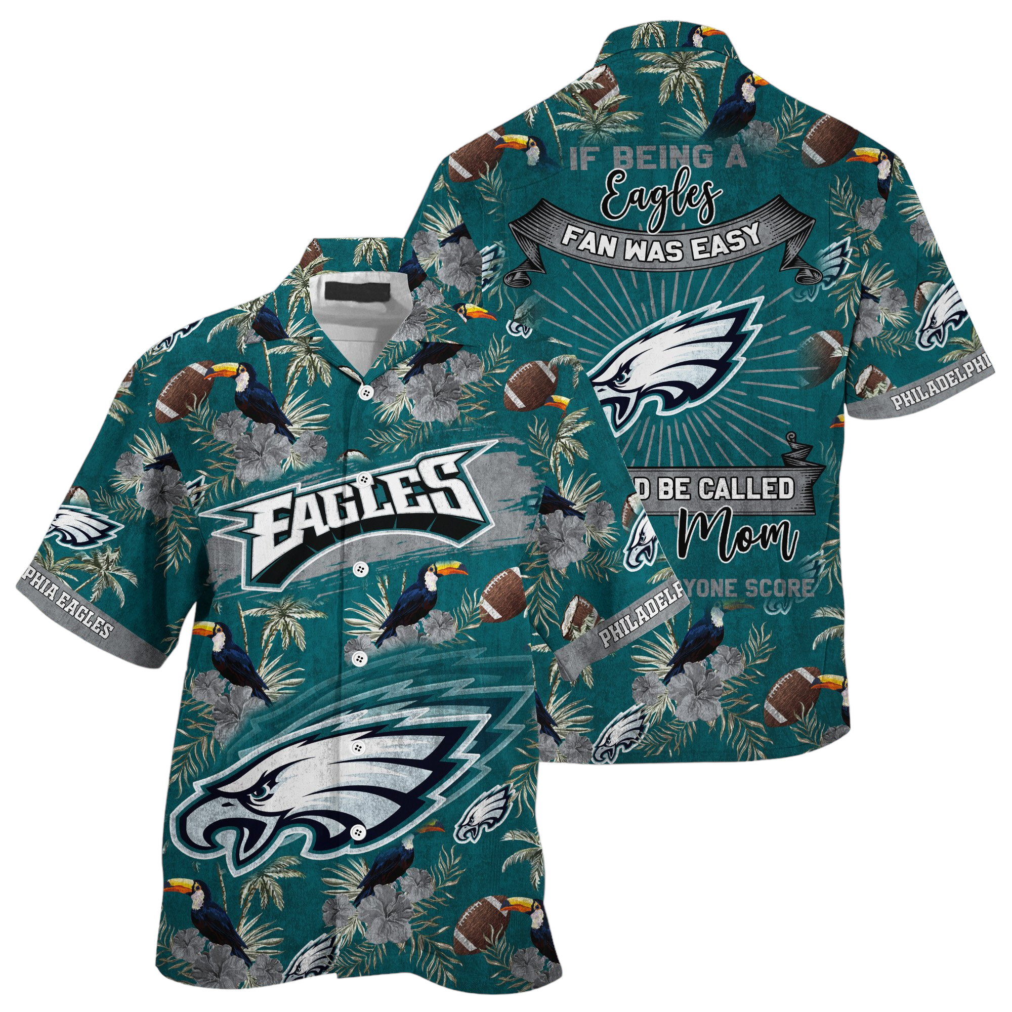 philadelphia eagles nfl summer Hawaiian Shirt Aloha Shirt for Men Women