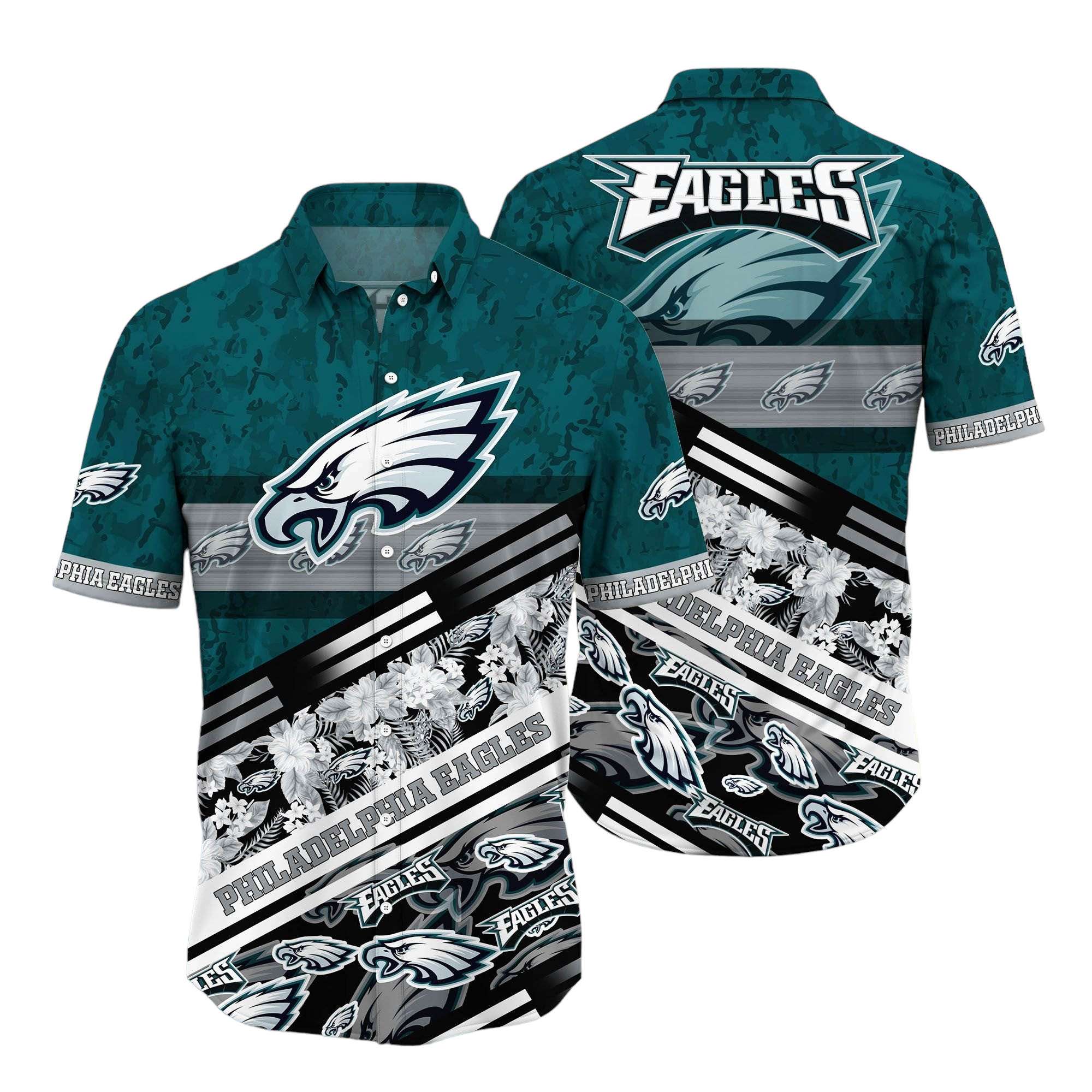 philadelphia eagles Hawaiian Shirt Aloha Shirt for Men Women