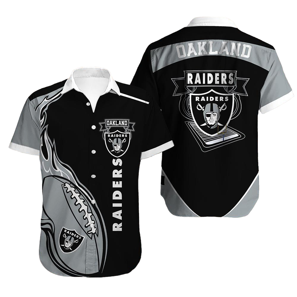 raiders Hawaiian Shirt Aloha Shirt for Men Women