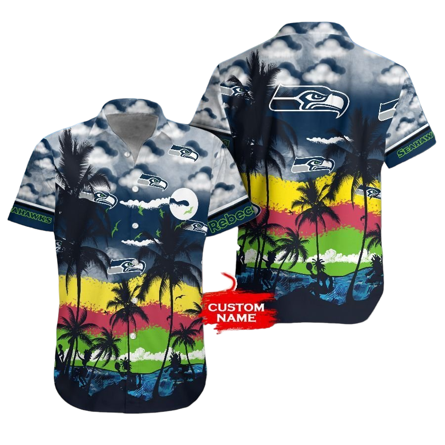 seattle seahawks nfl gift for fan personalized Hawaiian Shirt Aloha Shirt for Men Women