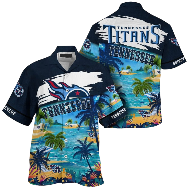 tennessee titans nfl customized summer Hawaiian Shirt Aloha Shirt for Men Women