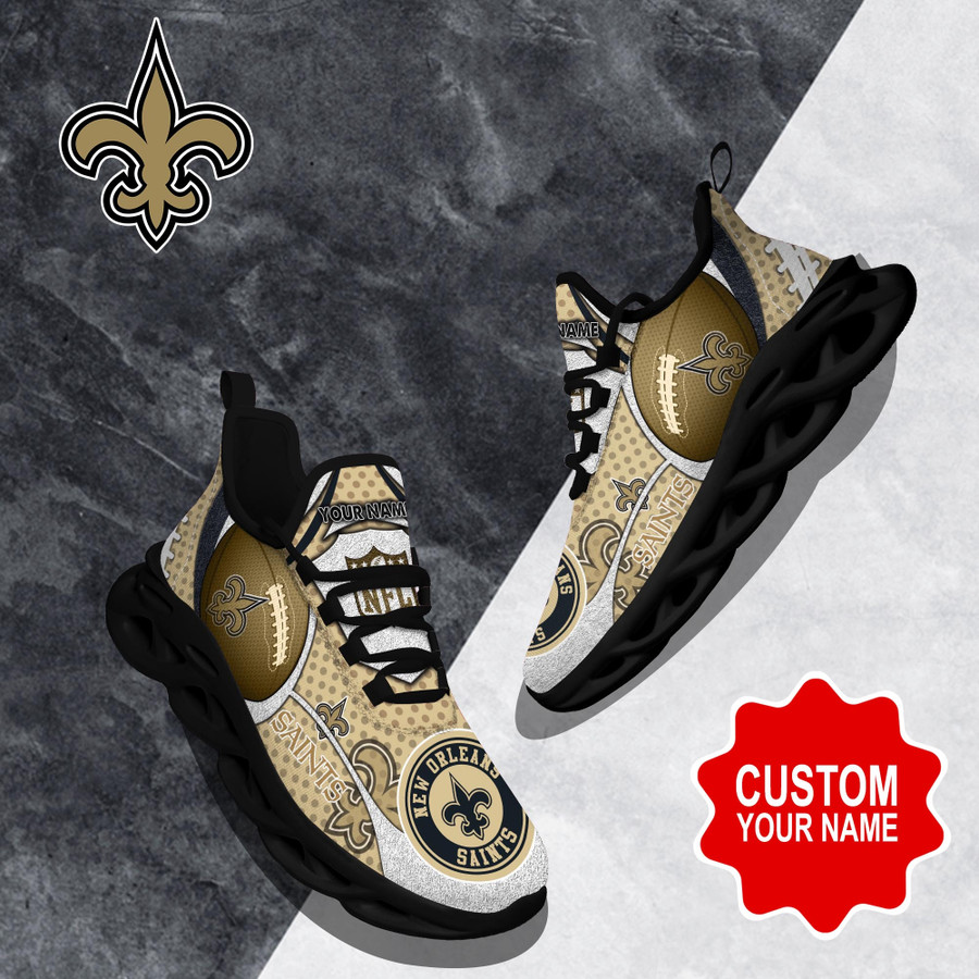 New Orleans Saints NFL Clunky Max Soul Shoes Custom