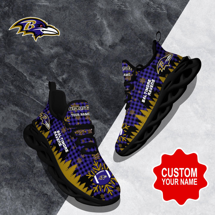 Baltimore Ravens NFL Clunky Max Soul Shoes Custom