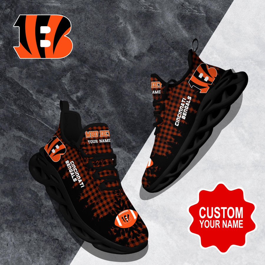 Cincinnati Bengals NFL Clunky Max Soul Shoes Custom