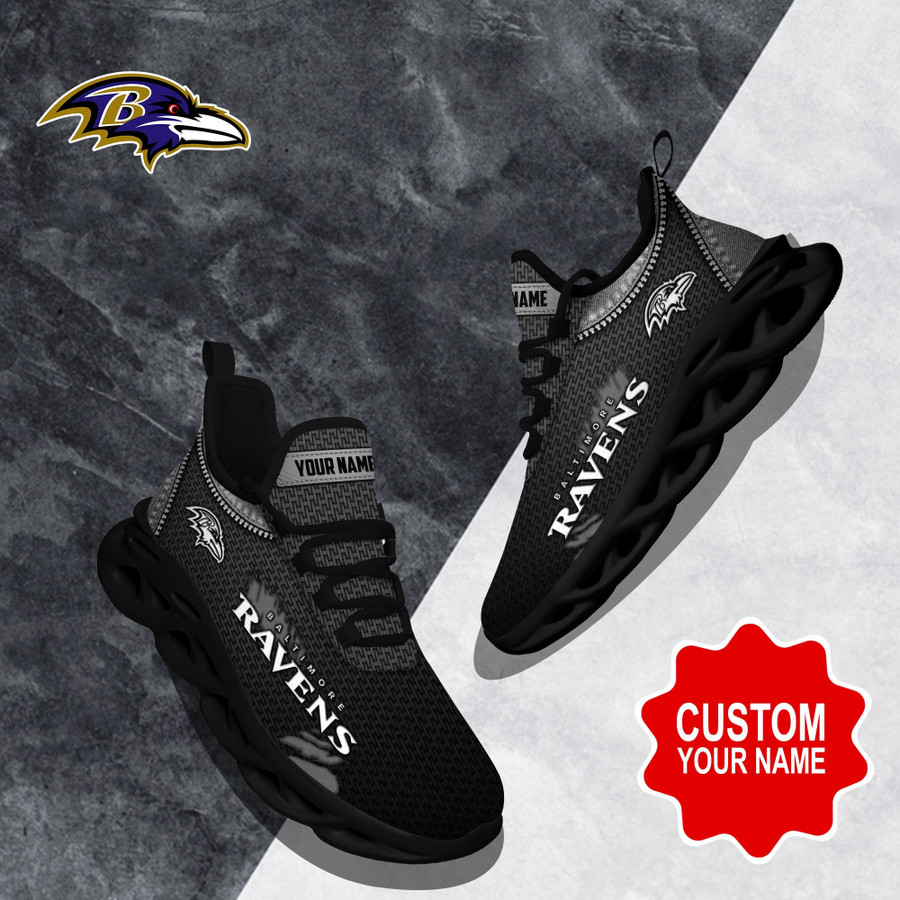 Baltimore Ravens NFL Clunky Max Soul Shoes Custom