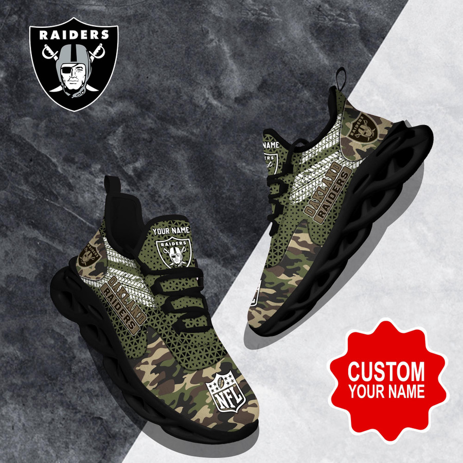 Las Vegas Raiders NFL Clunky Max Soul Shoes Custom