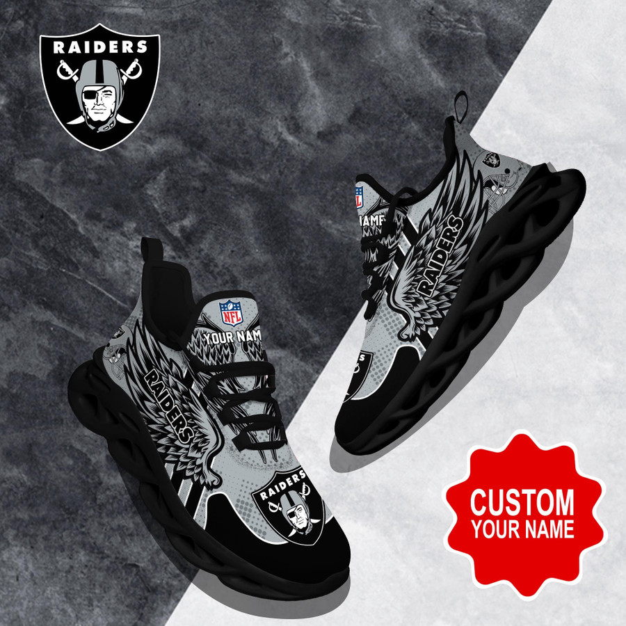 Las Vegas Raiders NFL Clunky Max Soul Shoes Custom