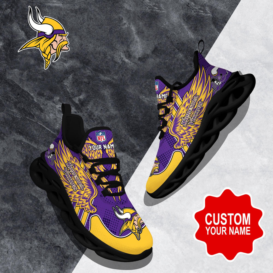 Minnesota Vikings NFL Clunky Max Soul Shoes Custom