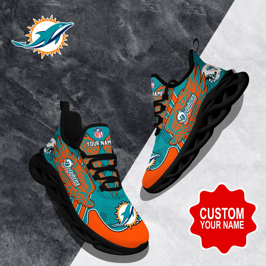 Miami Dolphins NFL Clunky Max Soul Shoes Custom