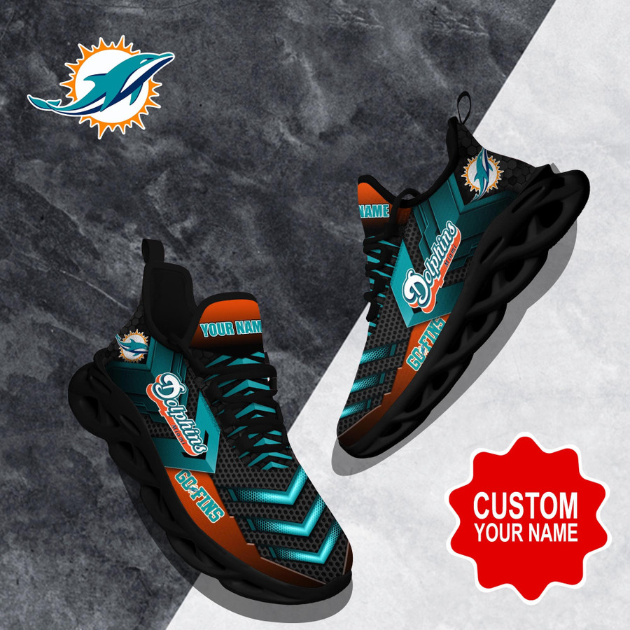 Miami Dolphins NFL Max Soul Shoes Custom