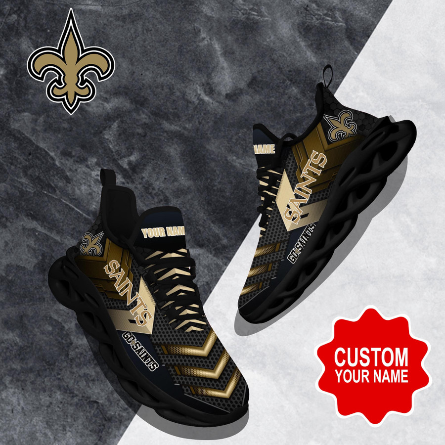 New Orleans Saints NFL Max Soul Shoes Custom