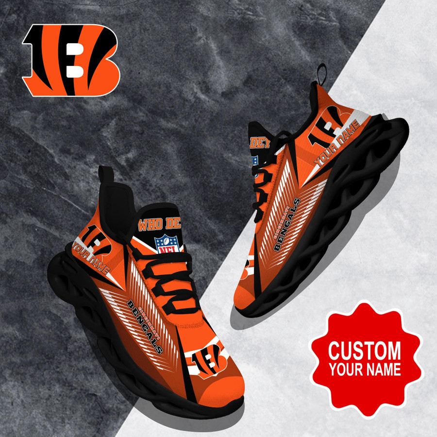 Cincinnati Bengals NFL Max Soul Shoes Custom