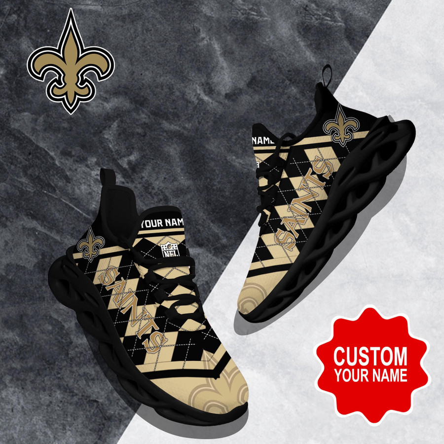 New Orleans Saints NFL Clunky Max Soul Shoes Custom