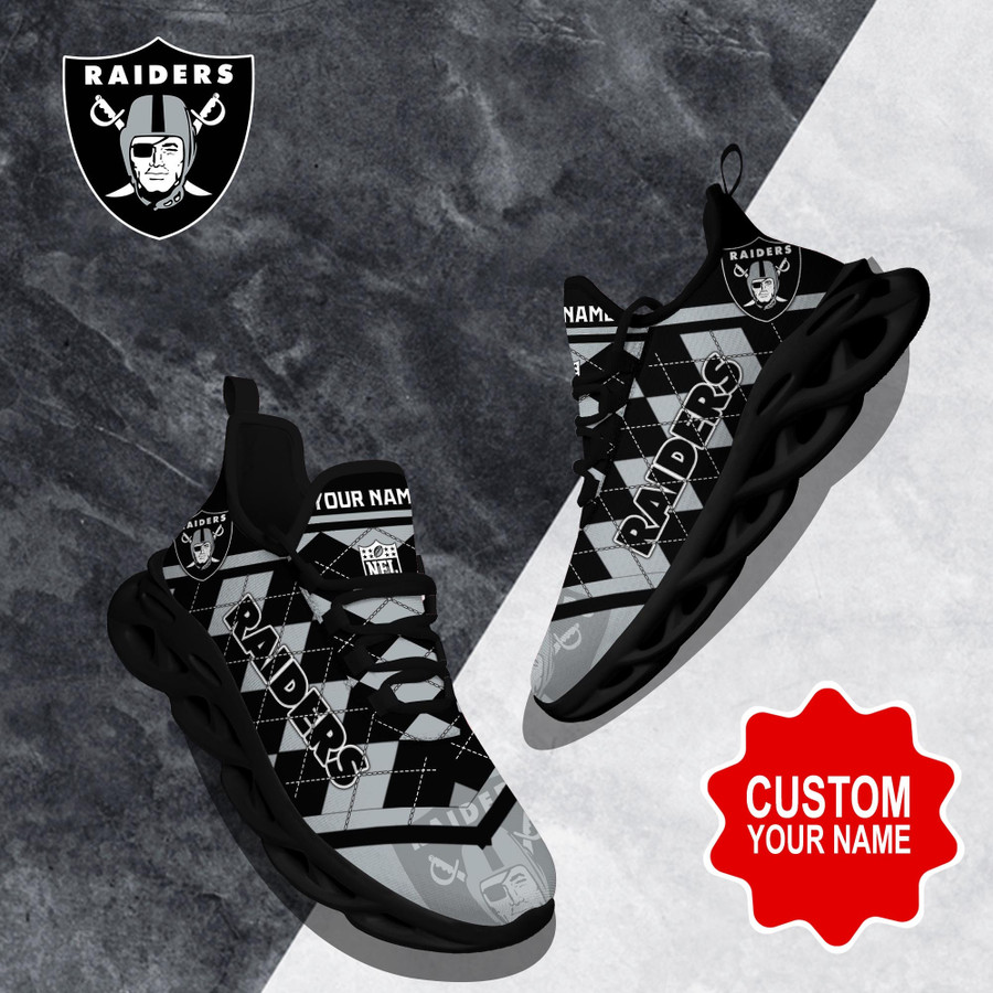 Las Vegas Raiders NFL Clunky Max Soul Shoes Custom