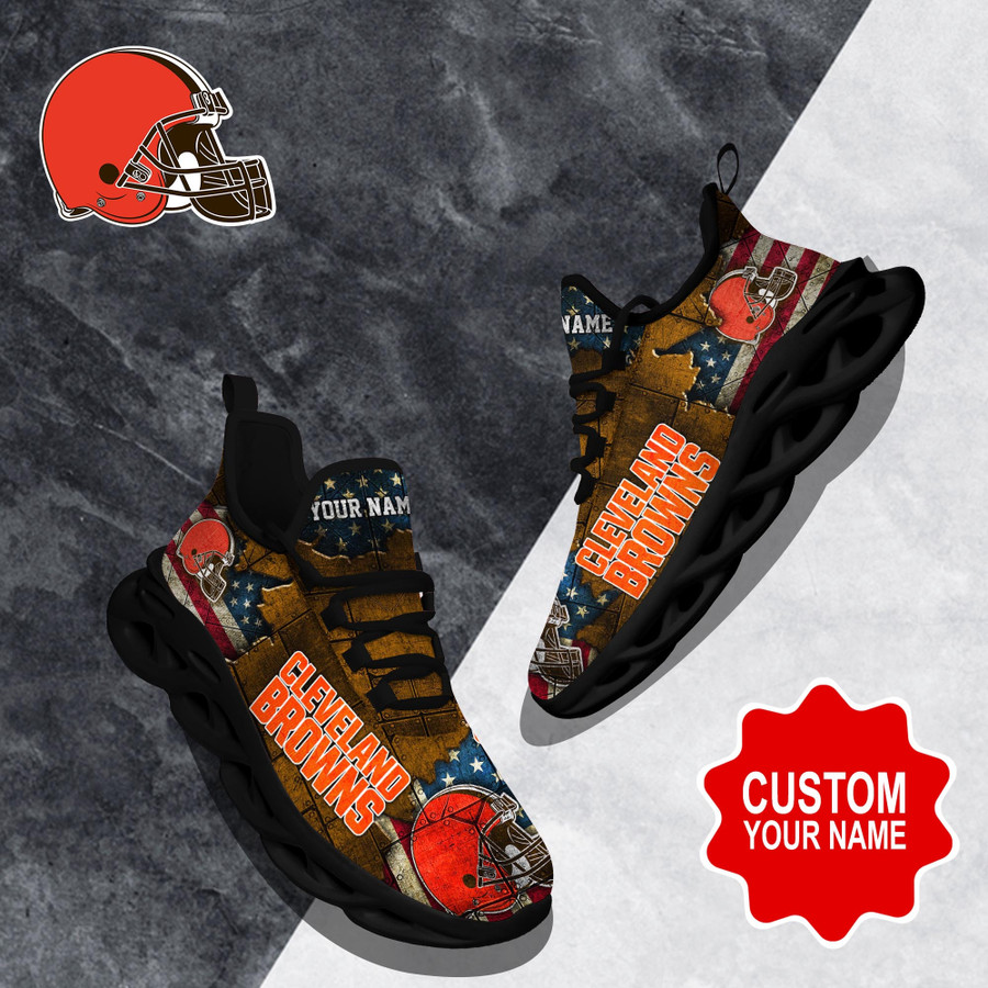 Cleveland Browns NFL Clunky Max Soul Shoes Custom