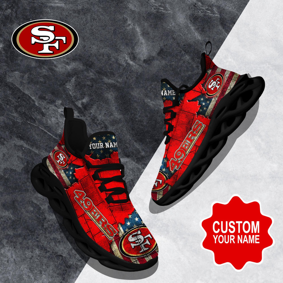 San Francisco 49ers NFL Clunky Max Soul Shoes Custom